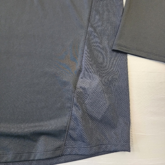 Under Armour Men's Black Long Sleeve Quarter-Zip Front Shirt Side Vents, sz 2XL - Picture 14 of 14